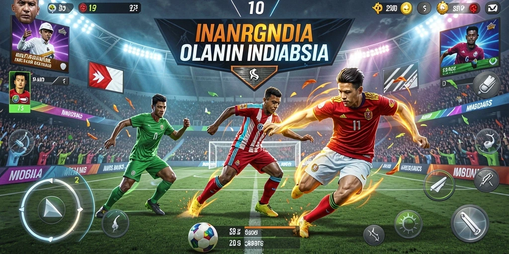 Gambaran karakter utama dalam aksi petualangan.