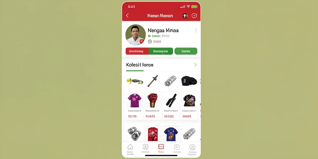 Menampilkan karakter utama siap beraksi.