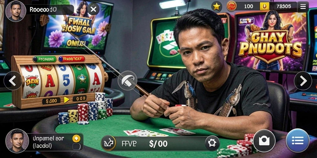 Tangkapan layar yang menunjukkan aksi karakter dalam permainan.
