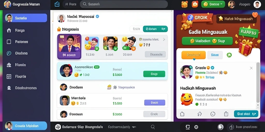 Tampilan antarmuka yang intuitif dan menarik.
