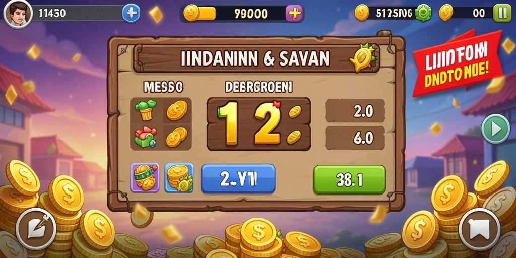 Tampilan awal game OLX128 yang menarik.
