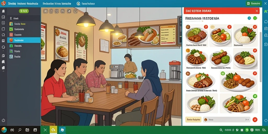 Tampilan antarmuka awal yang menarik dan mudah digunakan.