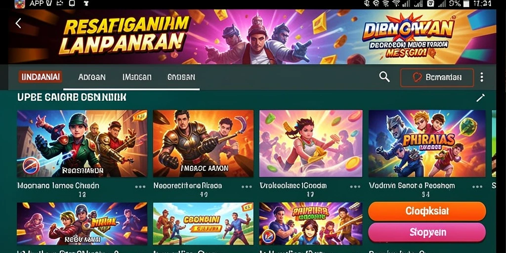 Tampilan karakter yang menarik dan beragam.