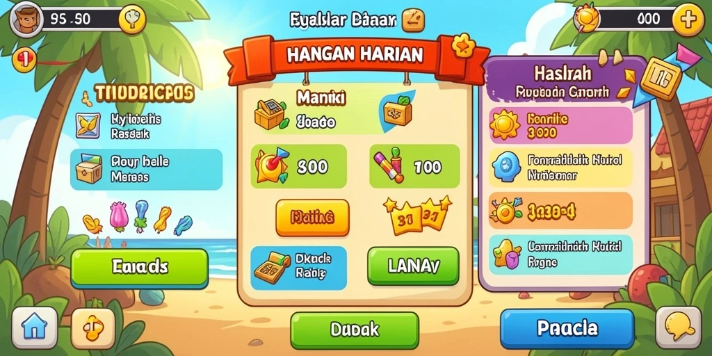 Tampilan awal yang menarik dan mudah dinavigasi.
